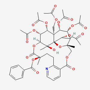 molecular formula C45H51NO20 B2983425 Wilfornine A 