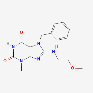 7-Benzyl-8-(2-methoxyethylamino)-3-methylpurine-2,6-dione