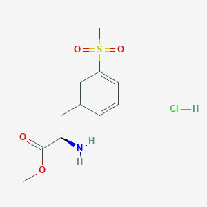 (R)-Methyl 2-amino-3-(3-(methylsulfonyl)phenyl)propanoate hydrochloride