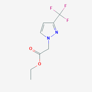 molecular formula C8H9F3N2O2 B2983433 Ethyl 2-(3-(trifluoromethyl)-1H-pyrazol-1-yl)acetate CAS No. 380872-50-4