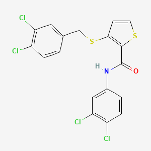 3-[(3,4-dichlorobenzyl)sulfanyl]-N-(3,4-dichlorophenyl)-2-thiophenecarboxamide