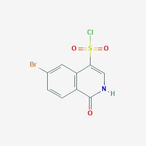 6-Bromo-1-oxo-1,2-dihydroisoquinoline-4-sulfonyl chloride