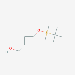 molecular formula C11H24O2Si B2983446 trans-3-[[(1,1-Dimethylethyl)dimethylsilyl]oxy]cyclobutanemethanol CAS No. 959749-93-0