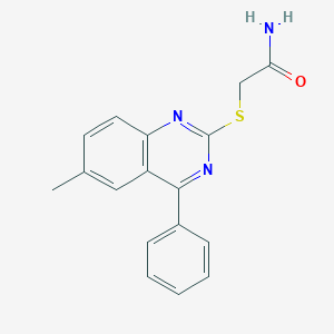 2-((6-Methyl-4-phenylquinazolin-2-yl)thio)acetamide