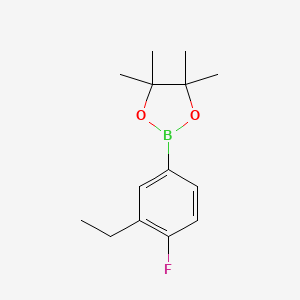 molecular formula C14H20BFO2 B2983464 2-(3-Ethyl-4-fluorophenyl)-4,4,5,5-tetramethyl-1,3,2-dioxaborolane CAS No. 1355083-61-2