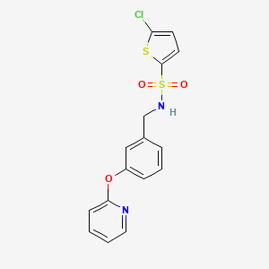 5-chloro-N-(3-(pyridin-2-yloxy)benzyl)thiophene-2-sulfonamide