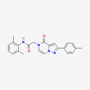 molecular formula C23H22N4O2 B2983477 N-(2,6-dimethylphenyl)-2-[2-(4-methylphenyl)-4-oxopyrazolo[1,5-a]pyrazin-5(4H)-yl]acetamide CAS No. 941920-98-5
