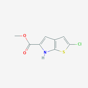 molecular formula C8H6ClNO2S B2983489 methyl 2-chloro-6H-thieno[2,3-b]pyrrole-5-carboxylate CAS No. 403860-10-6