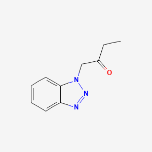 molecular formula C10H11N3O B2983495 1-(1H-1,2,3-Benzotriazol-1-yl)butan-2-one CAS No. 302966-90-1