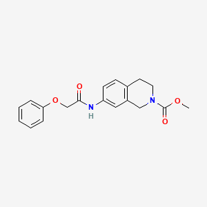 molecular formula C19H20N2O4 B2983535 methyl 7-(2-phenoxyacetamido)-3,4-dihydroisoquinoline-2(1H)-carboxylate CAS No. 1448076-10-5