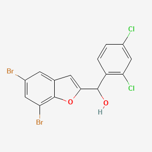 (5,7-Dibromo-1-benzofuran-2-yl)(2,4-dichlorophenyl)methanol