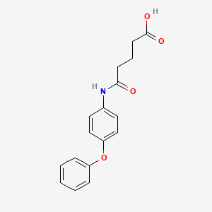 molecular formula C17H17NO4 B2983549 N-(4-Phenoxyphenyl)glutaramic acid CAS No. 135407-40-8