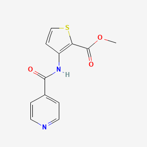 molecular formula C12H10N2O3S B2983631 Methyl 3-(isonicotinamido)thiophene-2-carboxylate CAS No. 540757-87-7