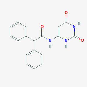 molecular formula C18H15N3O3 B2983745 N-(2,6-dioxo-1,2,3,6-tetrahydropyrimidin-4-yl)-2,2-diphenylacetamide CAS No. 868216-22-2