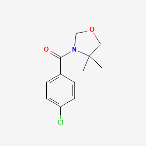(4-Chlorophenyl)(4,4-dimethyl-1,3-oxazolan-3-yl)methanone