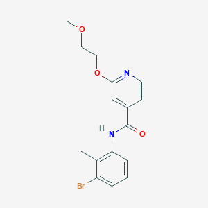 N-(3-bromo-2-methylphenyl)-2-(2-methoxyethoxy)isonicotinamide