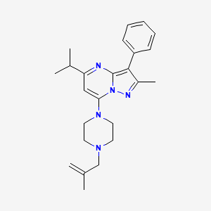 5-Isopropyl-2-methyl-7-(4-(2-methylallyl)piperazin-1-yl)-3-phenylpyrazolo[1,5-a]pyrimidine