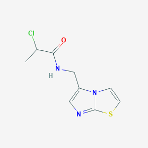 2-Chloro-N-(imidazo[2,1-b][1,3]thiazol-5-ylmethyl)propanamide
