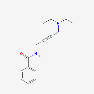 molecular formula C17H24N2O B2983830 N-(4-(diisopropylamino)but-2-yn-1-yl)benzamide CAS No. 1351587-33-1