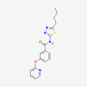 B2983965 N-(5-butyl-1,3,4-thiadiazol-2-yl)-3-(pyridin-2-yloxy)benzamide CAS No. 1797320-31-0
