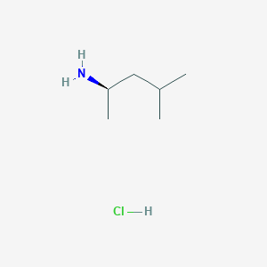 molecular formula C6H16ClN B2983974 (2R)-4-methylpentan-2-amine hydrochloride CAS No. 75240-53-8