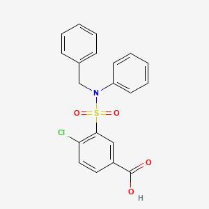 B2984021 3-[Benzyl(phenyl)sulfamoyl]-4-chlorobenzoic acid CAS No. 733762-51-1