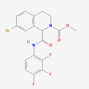 molecular formula C18H14BrF3N2O3 B2984044 methyl 7-bromo-1-((2,3,4-trifluorophenyl)carbamoyl)-3,4-dihydroisoquinoline-2(1H)-carboxylate CAS No. 1351589-00-8