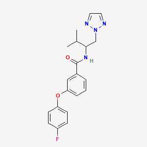 3-(4-fluorophenoxy)-N-(3-methyl-1-(2H-1,2,3-triazol-2-yl)butan-2-yl)benzamide