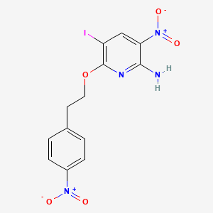 2-Pyridinamine, 5-iodo-3-nitro-6-[2-(4-nitrophenyl)ethoxy]-