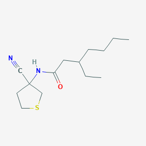 molecular formula C14H24N2OS B2984086 N-(3-cyanothiolan-3-yl)-3-ethylheptanamide CAS No. 1355618-97-1