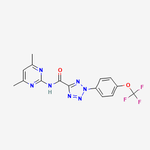 N-(4,6-dimethylpyrimidin-2-yl)-2-(4-(trifluoromethoxy)phenyl)-2H-tetrazole-5-carboxamide