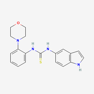 1-(1H-indol-5-yl)-3-(2-morpholin-4-ylphenyl)thiourea