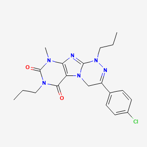 3-(4-chlorophenyl)-9-methyl-1,7-dipropyl-4H-purino[8,7-c][1,2,4]triazine-6,8-dione