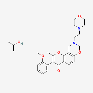3-(2-Methoxyphenyl)-2-methyl-9-(2-morpholin-4-ylethyl)-8,10-dihydropyrano[2,3-f][1,3]benzoxazin-4-one;propan-2-ol
