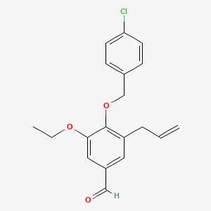 3-Allyl-4-[(4-chlorobenzyl)oxy]-5-ethoxybenzaldehyde