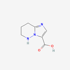 molecular formula C7H9N3O2 B2984130 5H,6H,7H,8H-imidazo[1,2-b]pyridazine-3-carboxylicacid CAS No. 2309444-39-9