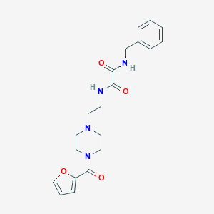 molecular formula C20H24N4O4 B298417 N'-benzyl-N-[2-[4-(furan-2-carbonyl)piperazin-1-yl]ethyl]oxamide 