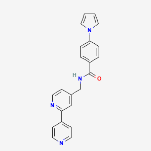 N-([2,4'-bipyridin]-4-ylmethyl)-4-(1H-pyrrol-1-yl)benzamide