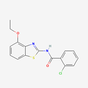 2-chloro-N-(4-ethoxy-1,3-benzothiazol-2-yl)benzamide