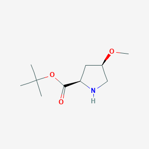molecular formula C10H19NO3 B2984205 Tert-butyl (2R,4R)-4-methoxypyrrolidine-2-carboxylate CAS No. 1446513-50-3