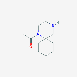 molecular formula C11H20N2O B2984333 1-{1,4-Diazaspiro[5.5]undecan-1-yl}ethan-1-one CAS No. 1423941-23-4