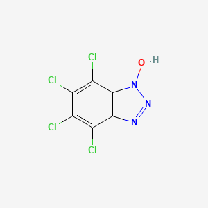 molecular formula C6HCl4N3O B2984366 4,5,6,7-Tetrachloro-1-hydroxybenzotriazole CAS No. 18226-02-3