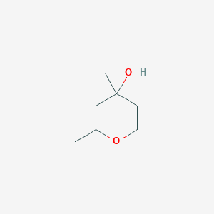 molecular formula C7H14O2 B2984367 2,4-Dimethyloxan-4-ol CAS No. 57094-43-6