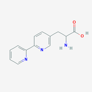 molecular formula C13H13N3O2 B029844 3-([2,2'-Bipyridin]-5-yl)-2-aminopropanoic acid CAS No. 1219368-79-2