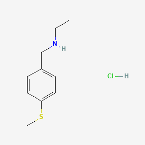 B2984403 N-[4-(Methylthio)benzyl]ethanamine hydrochloride CAS No. 1049773-81-0; 893586-36-2