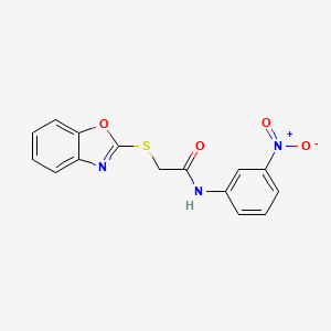 2-(1,3-benzoxazol-2-ylthio)-N-(3-nitrophenyl)acetamide