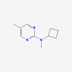 molecular formula C10H15N3 B2984482 N-Cyclobutyl-N,5-dimethylpyrimidin-2-amine CAS No. 1881498-23-2