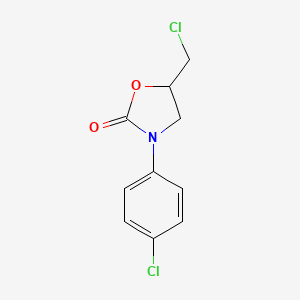 molecular formula C10H9Cl2NO2 B2984544 5-(Chloromethyl)-3-(4-chlorophenyl)-1,3-oxazolidin-2-one CAS No. 99184-18-6