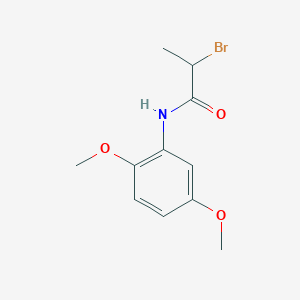 molecular formula C11H14BrNO3 B2984556 2-bromo-N-(2,5-dimethoxyphenyl)propanamide CAS No. 3245-91-8