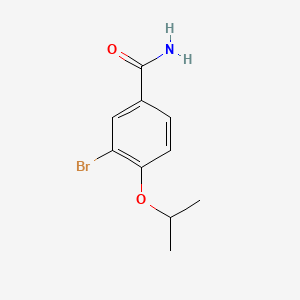 molecular formula C10H12BrNO2 B2984603 3-Bromo-4-isopropoxybenzamide CAS No. 882096-00-6